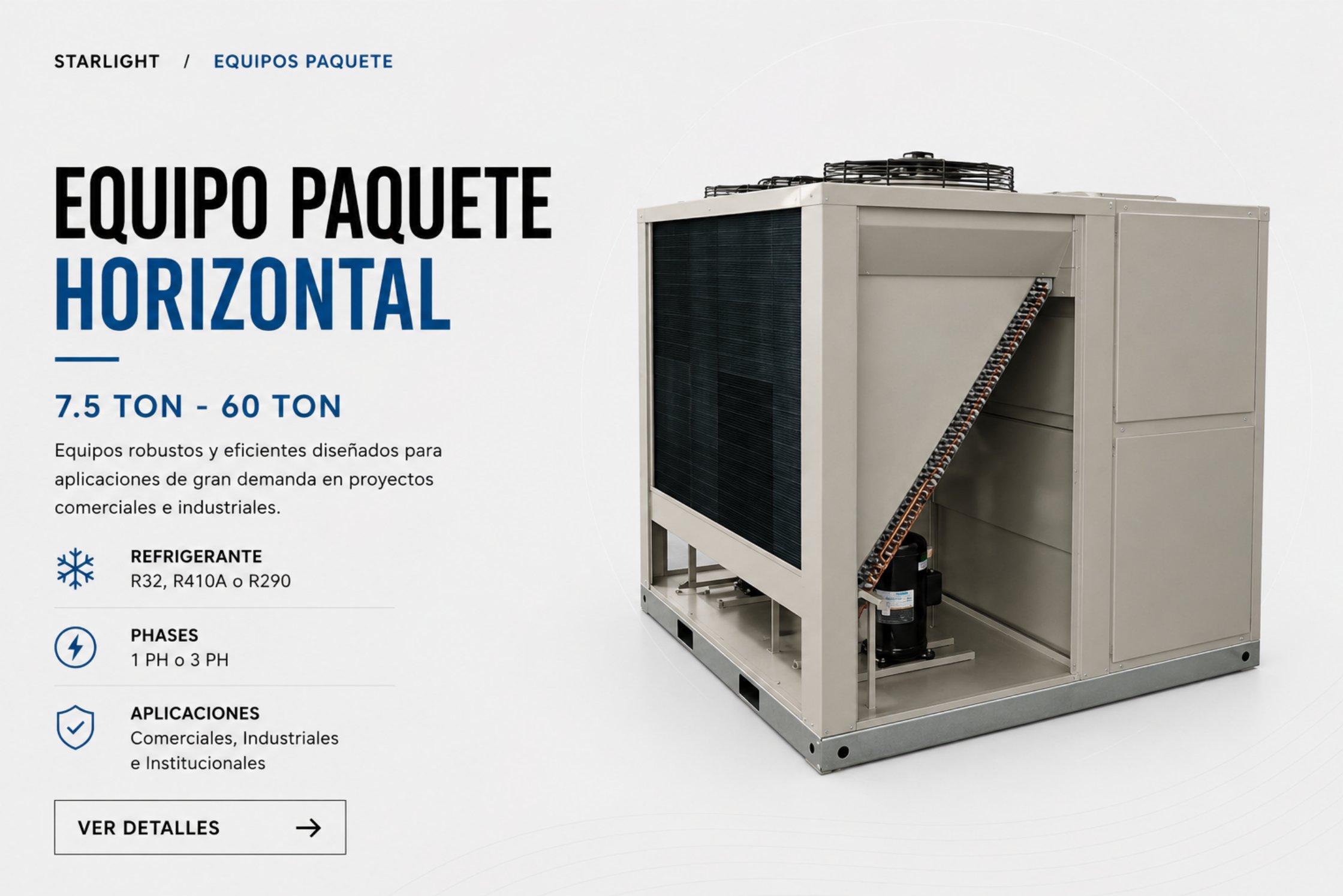 Equipo Paquete Horizontal — 7.5 TON - 60 TON · STARLIGHT